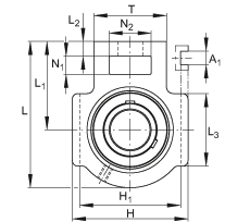 Подшипниковые узлы с&nbsp;корпусами-натяжителями UCT210, FAG