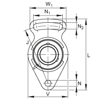Подшипниковые узлы с&nbsp;корпусами-натяжителями UCFA207-23, FAG