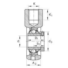Подшипниковые узлы с&nbsp;корпусами-натяжителями RHE25, INA