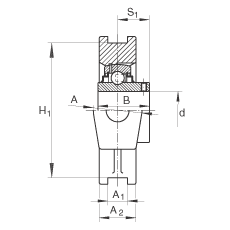 Подшипниковые узлы с&nbsp;корпусами-натяжителями RTUEY75, INA