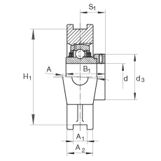 Подшипниковые узлы с&nbsp;корпусами-натяжителями TTUE70, INA