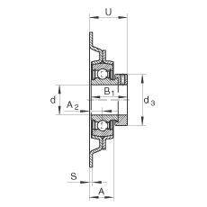 Подшипниковые узлы с&nbsp;корпусами-натяжителями MSTU25, INA