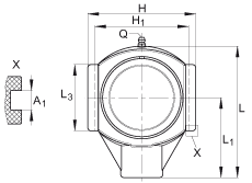 Подшипниковые узлы с&nbsp;корпусами-натяжителями RTUEY30-TV-VA, INA