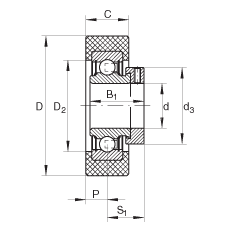 Закрепляемые подшипники RCSMA30/65-FA106, INA