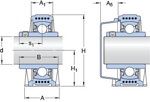 Шарикоподшипниковые узлы SYK 35 TD, SKF