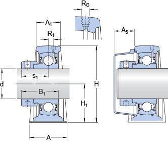 Шарикоподшипниковые узлы SY 30 FM, SKF