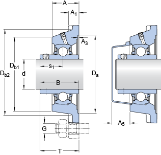 Шарикоподшипниковые узлы FY 1.7/16 TDW, SKF