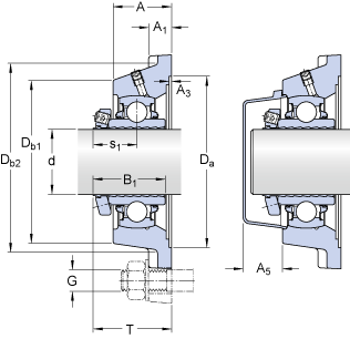 Шарикоподшипниковые узлы FY 1.1/4 LDW, SKF