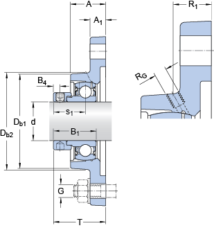 Шарикоподшипниковые узлы FYT 1. FM, SKF