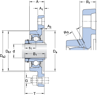 Шарикоподшипниковые узлы FYTJ 30 KF, SKF