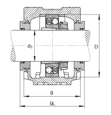 Стационарные корпуса SNV110-F-L + 1212K + H212 + TSV512, FAG