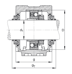 Стационарные корпуса SNV120-F-L + 2213K + H313X203 + TCV513X203, FAG