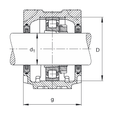 Стационарные корпуса SNV120-F-L + 20213K + H213X203 + FSV513X203, FAG