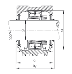 Стационарные корпуса SNV130-F-L + 22215K + H315X210 + DHV515X210, FAG