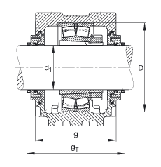 Стационарные корпуса SNV200-F-L + 22222K + H322X314 + TCV522X314, FAG