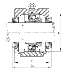 Стационарные корпуса SNV215-F-L + 1320K + H320X308 + TSV620X308, FAG
