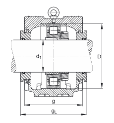 Стационарные корпуса SNV215-F-L + 20320K + H320X311 + TSV620X311, FAG