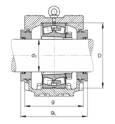 Стационарные корпуса SNV340-F-L + 22332K + H2332X508 + TSV532, FAG