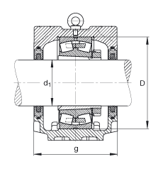 Стационарные корпуса SNV340-F-L + 22332K + H2332X507 + FSV532X507, FAG