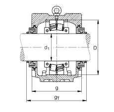 Стационарные корпуса SNV270-F-L + 222SM135-TVPA + TCV530, FAG