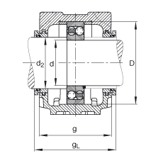 Стационарные корпуса SNV140-F-L + 1216 + TSV216, FAG