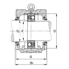 Стационарные корпуса SNV215-F-L + 2320 + DHV320, FAG
