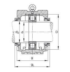 Стационарные корпуса SNV280-F-L + 20326 + TSV326, FAG