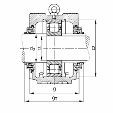 Стационарные корпуса SNV215-F-L + 20320 + TCV320, FAG