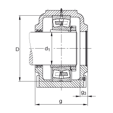 Стационарные корпуса SD556-N-FZ-AF-L + 22256K, FAG