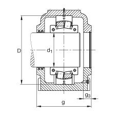 Стационарные корпуса SD564-N-FZ-AF-L + 222SM300-MA, FAG