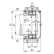 Стационарные корпуса BND2230-Z-Y-AL-S, FAG