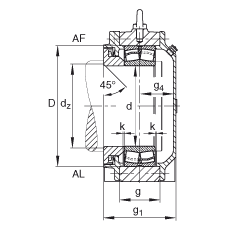 Стационарные корпуса BND3036-Z-T-AL-S, FAG