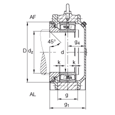 Стационарные корпуса BND3044-Z-T-AL-S, FAG
