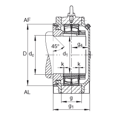Стационарные корпуса BND3040-H-C-Y-AF-S, FAG