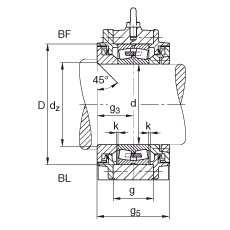 Стационарные корпуса BND3140-Z-T-BL-S, FAG