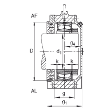 Стационарные корпуса BND3130-H-W-Y-AL-S, FAG