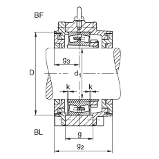 Стационарные корпуса BND3140-H-W-Y-BL-S, FAG