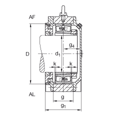 Стационарные корпуса BND3144-H-W-Y-AL-S, FAG