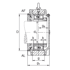 Стационарные корпуса BND3140-H-W-T-AL-S, FAG
