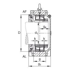 Стационарные корпуса BND3228-H-W-T-AL-S, FAG