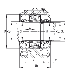 Стационарные корпуса LOE240-N-BF-L, FAG