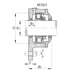 Фланцевые корпуса F508-B-L + 20208K, FAG