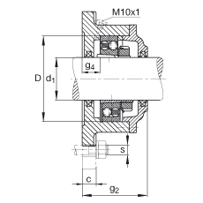 Фланцевые корпуса F518-B-L + 2218K, FAG