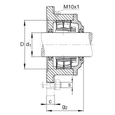 Фланцевые корпуса F517-B-L + 22217K, FAG