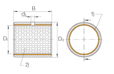 Втулки подшипников скольжения EGB4540-E50, INA