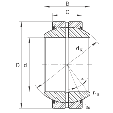 Шарнирные подшипники GE25-FO-2RS, INA