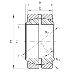 Шарнирные подшипники GE44-ZO, INA