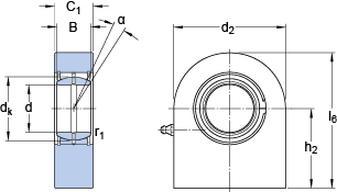 Наконечники штоков, требующие техобслуживания SCF 90 ES, SKF