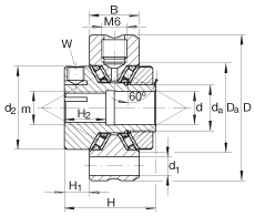 Упорно-радиальные игольчатые роликоподшипники ZAXFM0635, INA