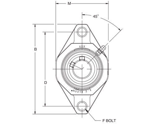 Втулка устойчива к&nbsp;коррозии F2B-SCEZ-25M-PCR, DODGE
